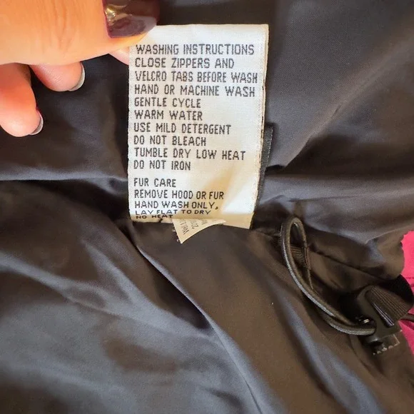 Body Glove Women's‎ Magenta Snow Ski Jacket w/Fur Lined Detachable Hood-Size Lge - Picture 9 of 16